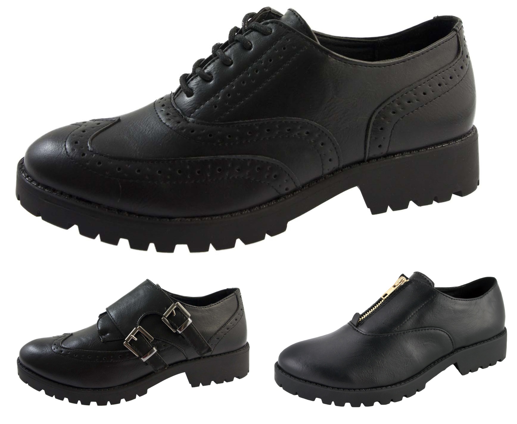 chunky soled brogues